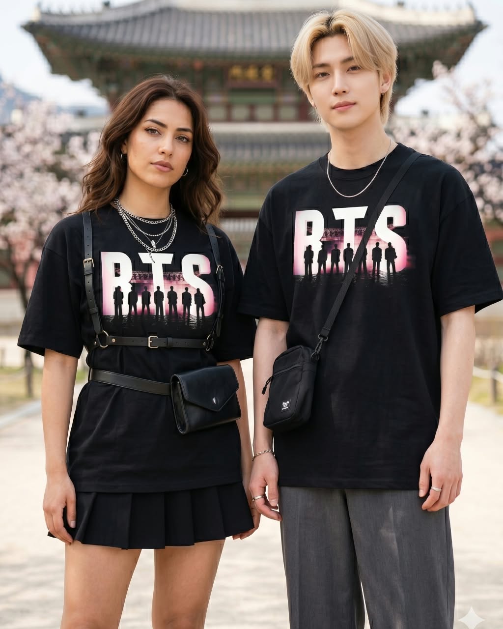 Modelos usando poleras de Haru Pop